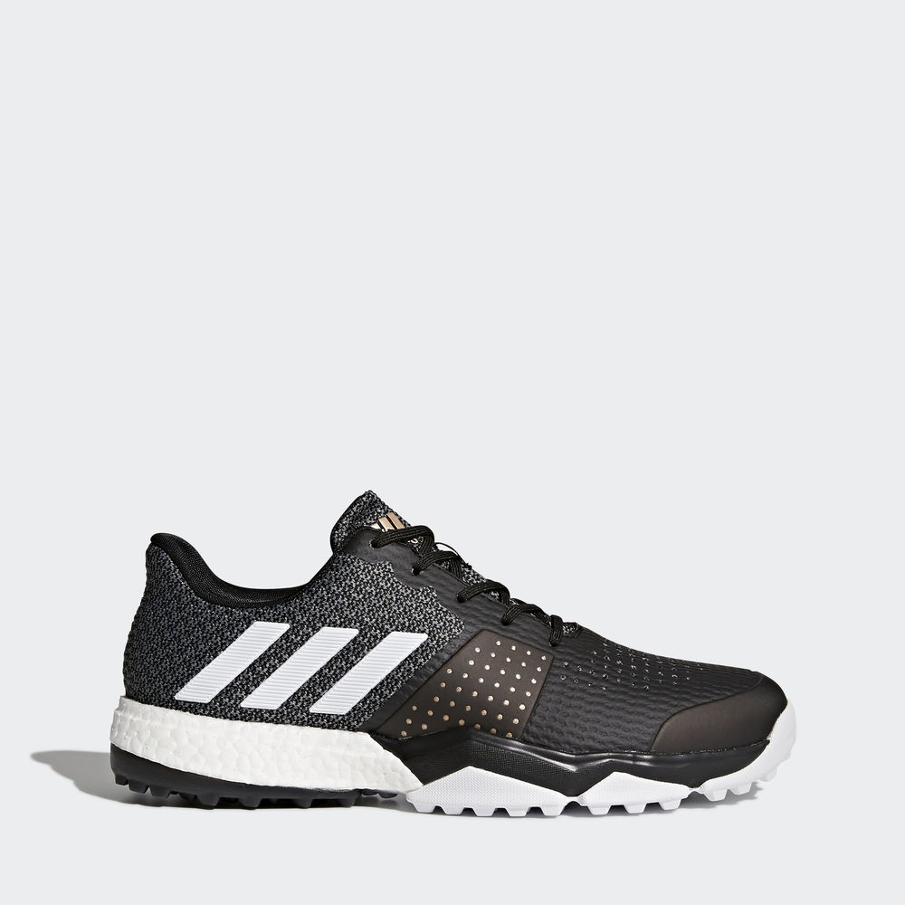 Adidas Adipower S Boost 3 - παπουτσια γκολφ ανδρικα - Μαυρα/Ασπρα,Μέγεθος: EU 36 – 54 2/3 (570AOEZM)